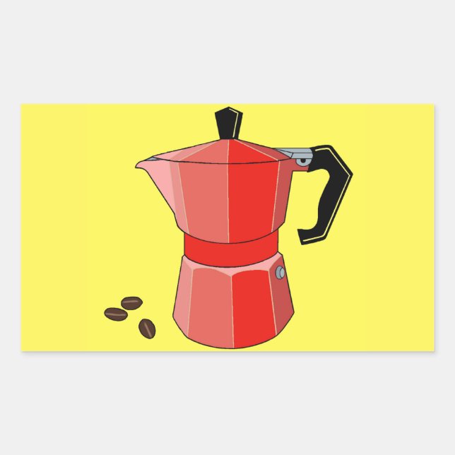 Adesivo Retangular Red Rainbow Espresso (Frente)