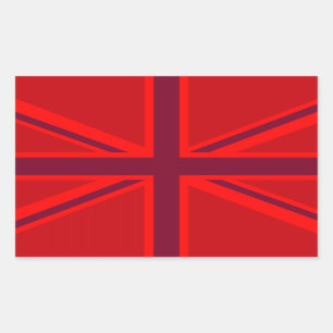 Adesivo Retangular Red Union Jack