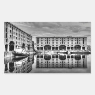 Adesivo Retangular Reflexões de Albert Dock Liverpool