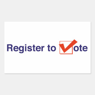 Adesivo Retangular Registro Para Votação Em 2022