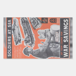 Adesivo Retangular Reimpressão da poster de guerra britânica