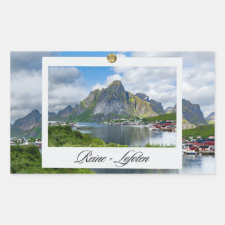 Adesivo Retangular Reine auf den Lofoten