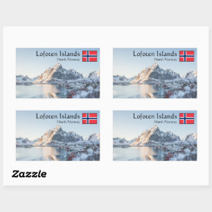 Adesivo Retangular Reine Lofoten Noruega