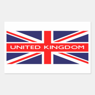 Adesivo Retangular Reino Unido: Bandeira Britânica