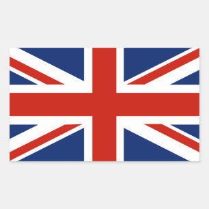 Adesivo Retangular Reino Unido da Grã-Bretanha e Irlanda do Norte