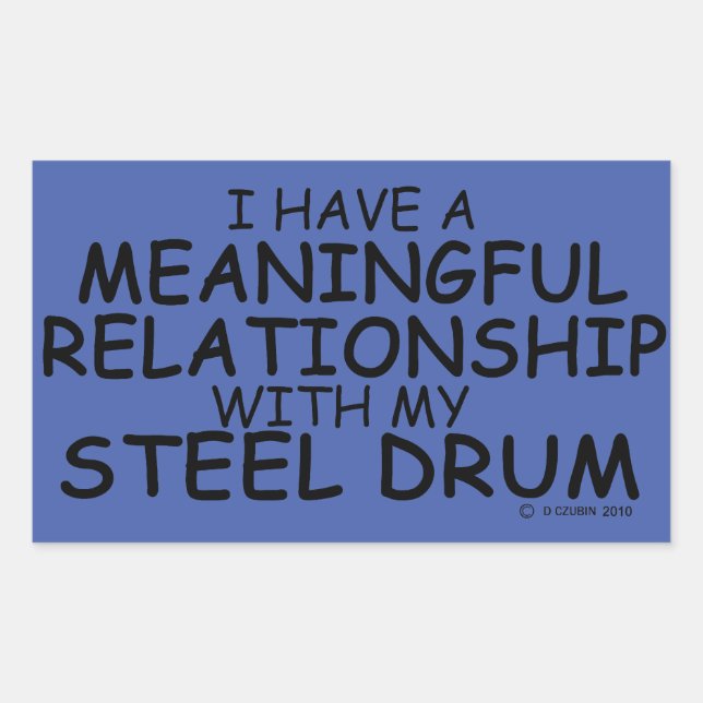 Adesivo Retangular Relação Significativa Sti retangular do tambor de  (Frente)