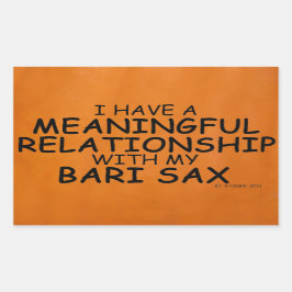 Adesivo Retangular Relação Significativa Vínculo retangular Bari Sax