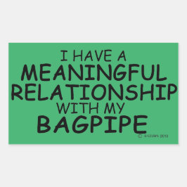 Adesivo Retangular Relação Significativa Vínculo retangular do Bagpip