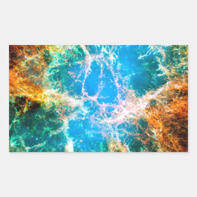 Adesivo Retangular Remanescente de Supernova da Nebulosa do Caranguej (Frente)