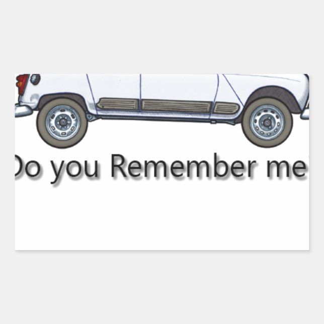 Adesivo Retangular renoult 4 (Frente)