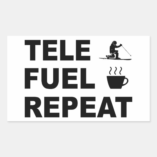 Adesivo Retangular Repetição do Combustível Tele (Frente)