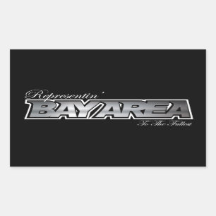 Adesivo Retangular Representin a área da baía