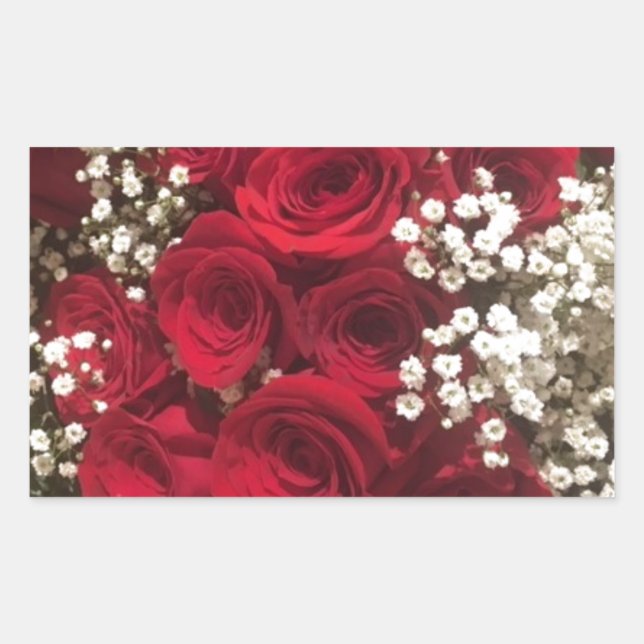 Adesivo Retangular Respiração dos rosas e Bebês (Frente)