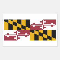 Retângulo com Flag de Maryland, EUA