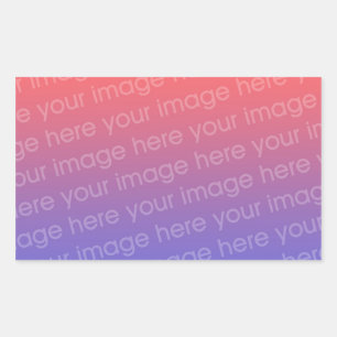 Adesivo Retangular Retângulo Sticker Foto 4 Por 3