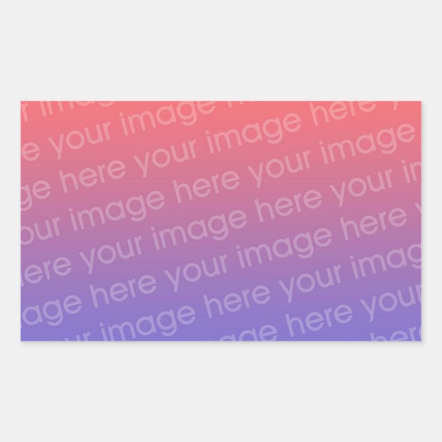 Adesivo Retangular Retângulo Sticker Foto 4 Por 3 (Frente)