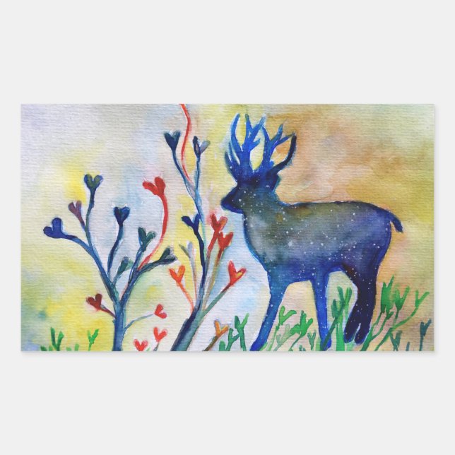 Adesivo Retangular Retentor Love Retângulo Stickers, Glossy (Frente)