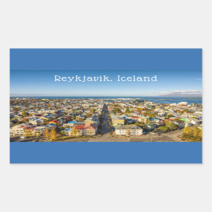 Adesivo Retangular Reykjavik Islândia