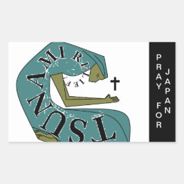 ADESIVO RETANGULAR REZAR PELO JAPÃO