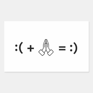 Adesivo Retangular Rezar Pode Mudar Meu Humor - Fé Cristã