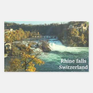 Adesivo Retangular Rhine Falls na suiça