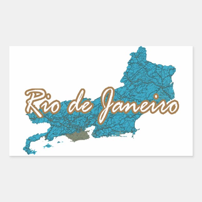 Adesivo Retangular Rio de Janeiro (Frente)