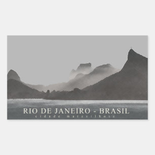 Adesivo Retangular Rio de Janeiro, Brasil