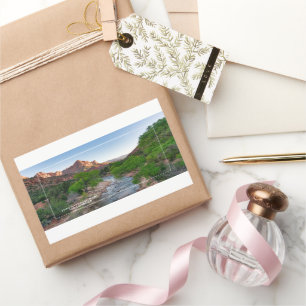 Adesivo Retangular Rio Virgin Zion National Park