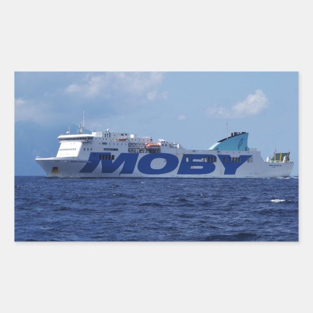 Adesivo Retangular Ro Passenger Ferry Maria Grazia Sobre (Frente)