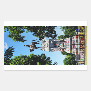 Adesivo Retangular Robert E. Lee Statue