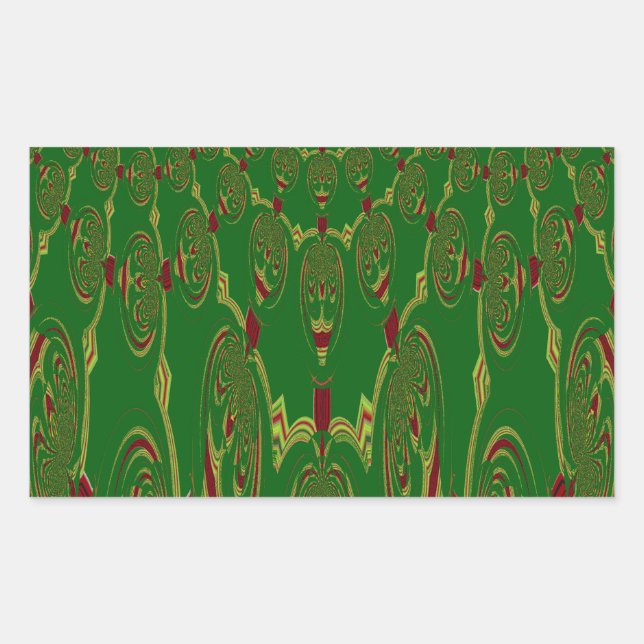 Adesivo Retangular Robôs Verdes (Frente)