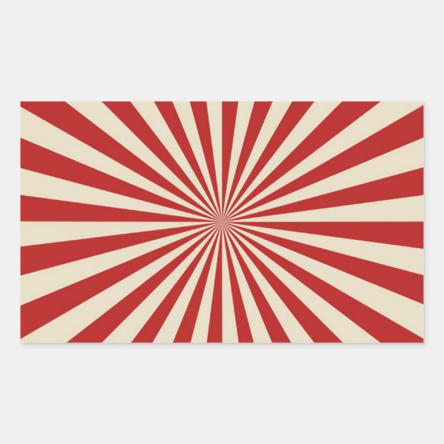 Adesivo Retangular Roda de fiação clássica da pipoca retrorativa (Frente)