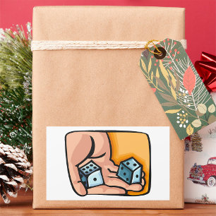 Adesivo Retangular Rolling Dice