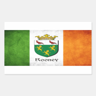 Adesivo Retangular Rooney Irish Flag
