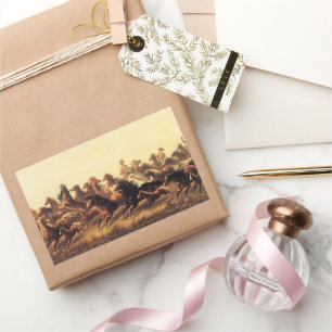 Adesivo Retangular Roping Wild Horses de James Walker