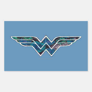 Adesivo Retangular Rosa azul WW