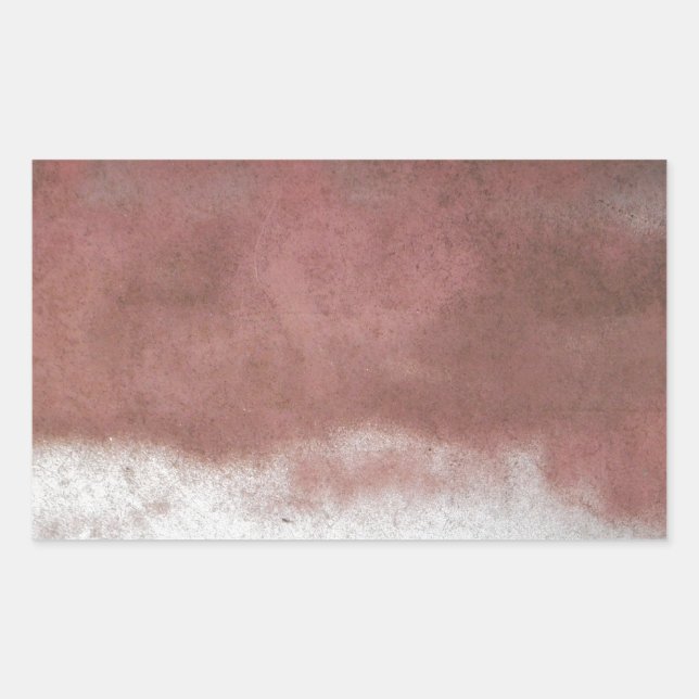 Adesivo Retangular rosa e branco deluxe personalizados (Frente)