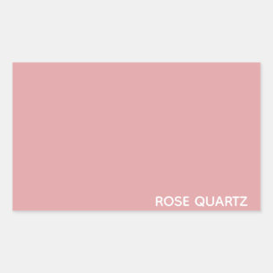 Adesivo Retangular Rosa Quartz - nome cor rosa