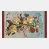 Rosas de herança Vintage Sticker 1894 Rosa