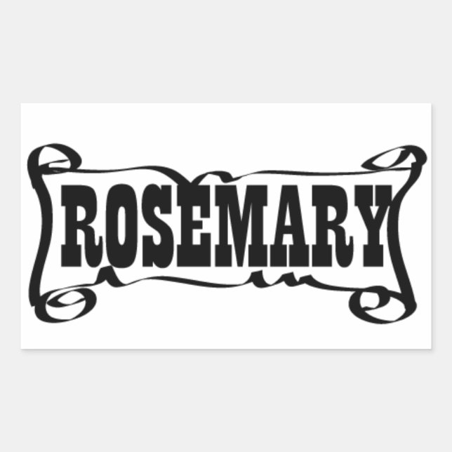 ADESIVO RETANGULAR ROSEMARY 'SPICE JAR' STICKER (Frente)