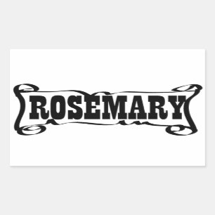 ADESIVO RETANGULAR ROSEMARY 'SPICE JAR' STICKER