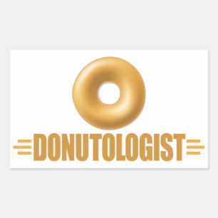Adesivo Retangular Rosquinha Engraçado