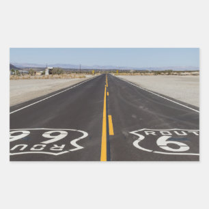 Adesivo Retangular Rota 66, Amboy (Califórnia, EUA)