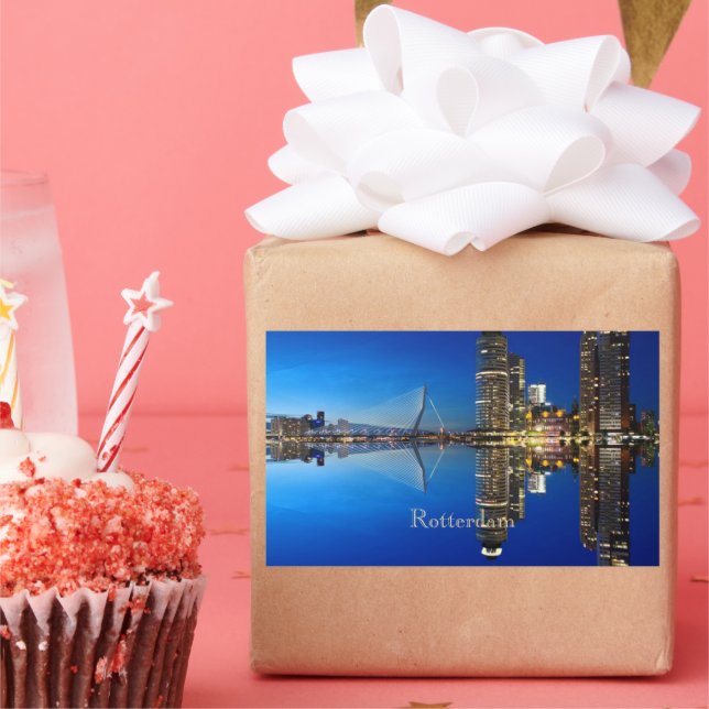 Adesivo Retangular Rotterdam, Landscape Photograph (Festa)