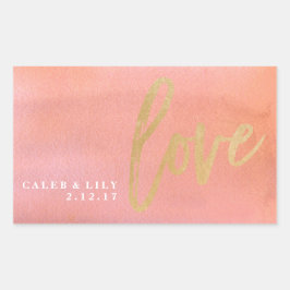 Adesivo Retangular Rótulo da Mini Champagne, Rótulo da Frasco de Casa