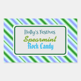 Adesivo Retangular Rótulo de balas de lanterna