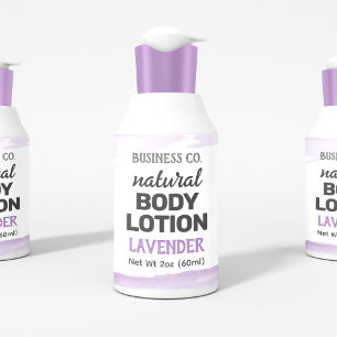 Adesivo Retangular Rótulo de Enrolamento de Aquarelas com Lavanda Rox