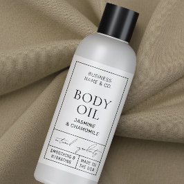 Adesivo Retangular Rótulo de Frasco Cosmético de 4 OZ 120 ml