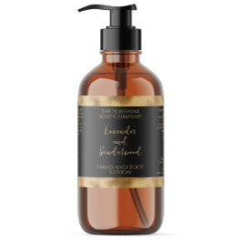 Adesivo Retangular Rótulo de Garrafa de Cosméticos em Folha de Ouro T