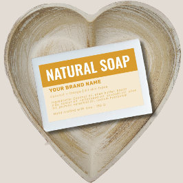 Adesivo Retangular rótulo de ingredientes de embalagem de sabão perso